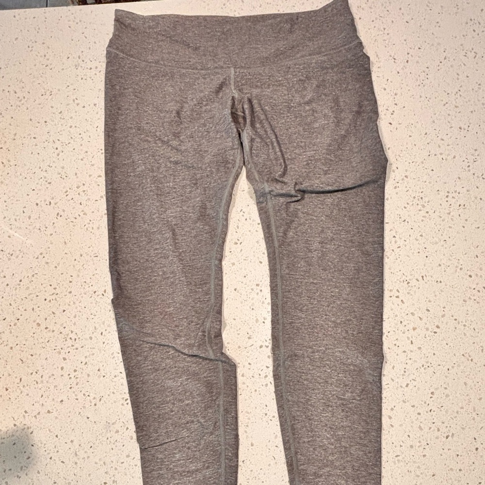 Lululemon High-Rise Leggings Gray Size 12-Full Length, Stretchy-Excellent Cond